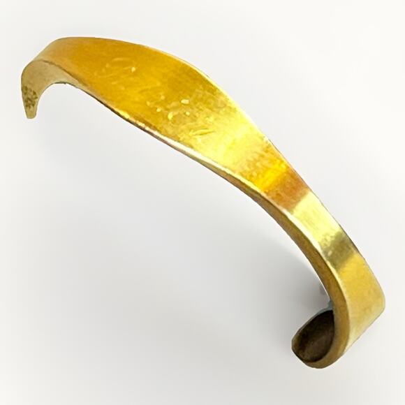 VTG SPEIDEL USA Jewelry Bracelet SIGNED Cuff Bangle Gold Tone Womens - Patricia - Picture 1 of 13